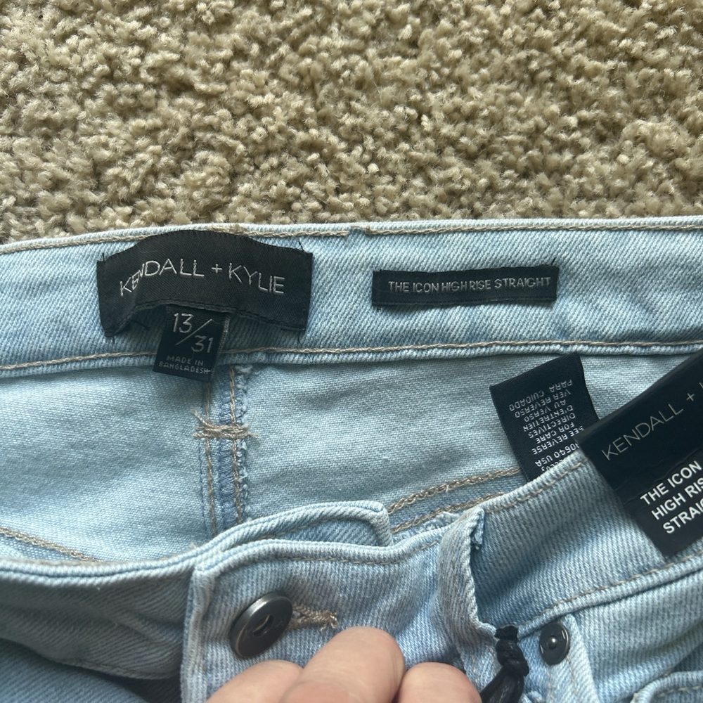 Kendall & Kylie Light Blue High Rise Jeans